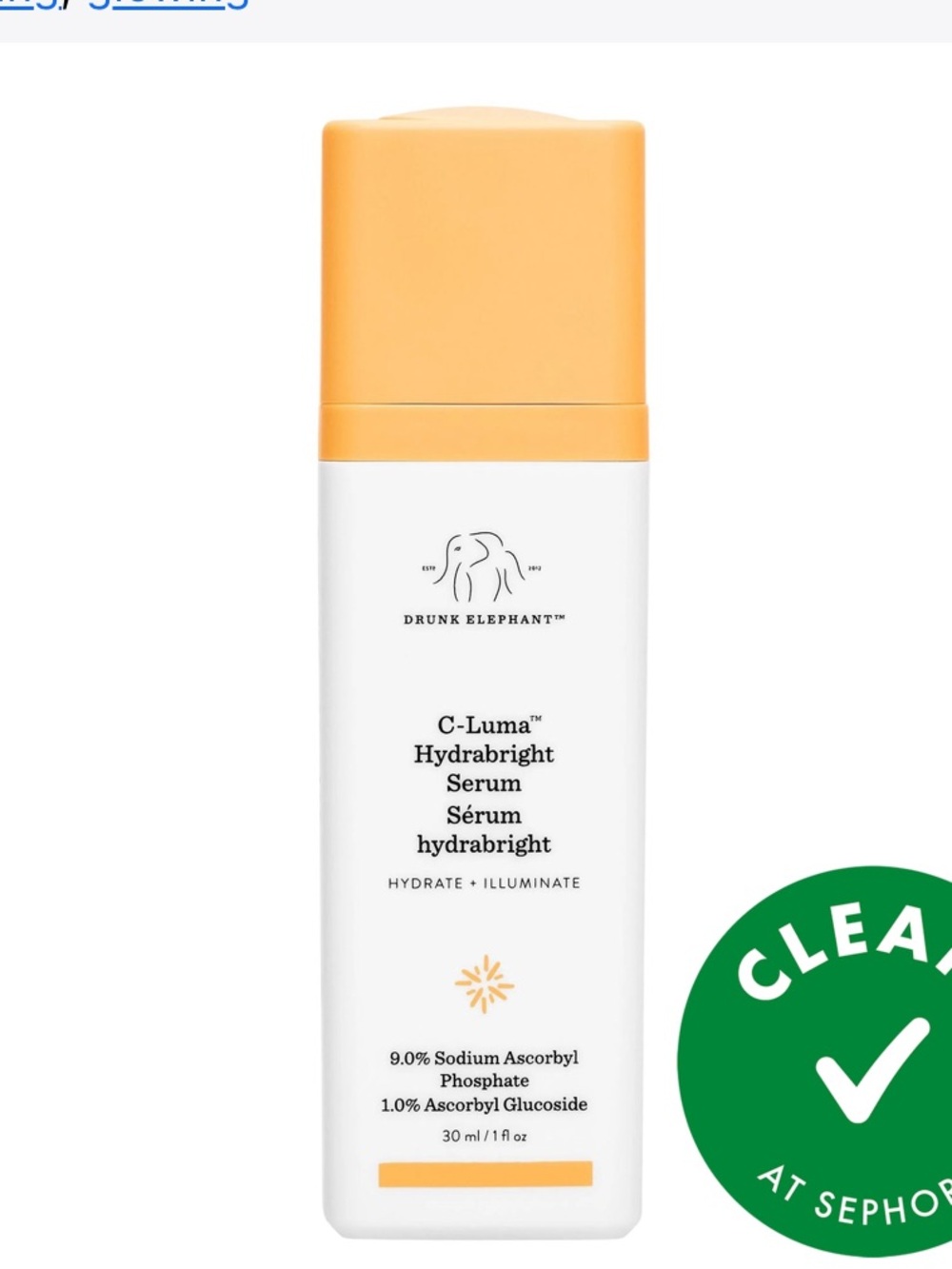 Drunk Elephant C-Luma Serum — NIB